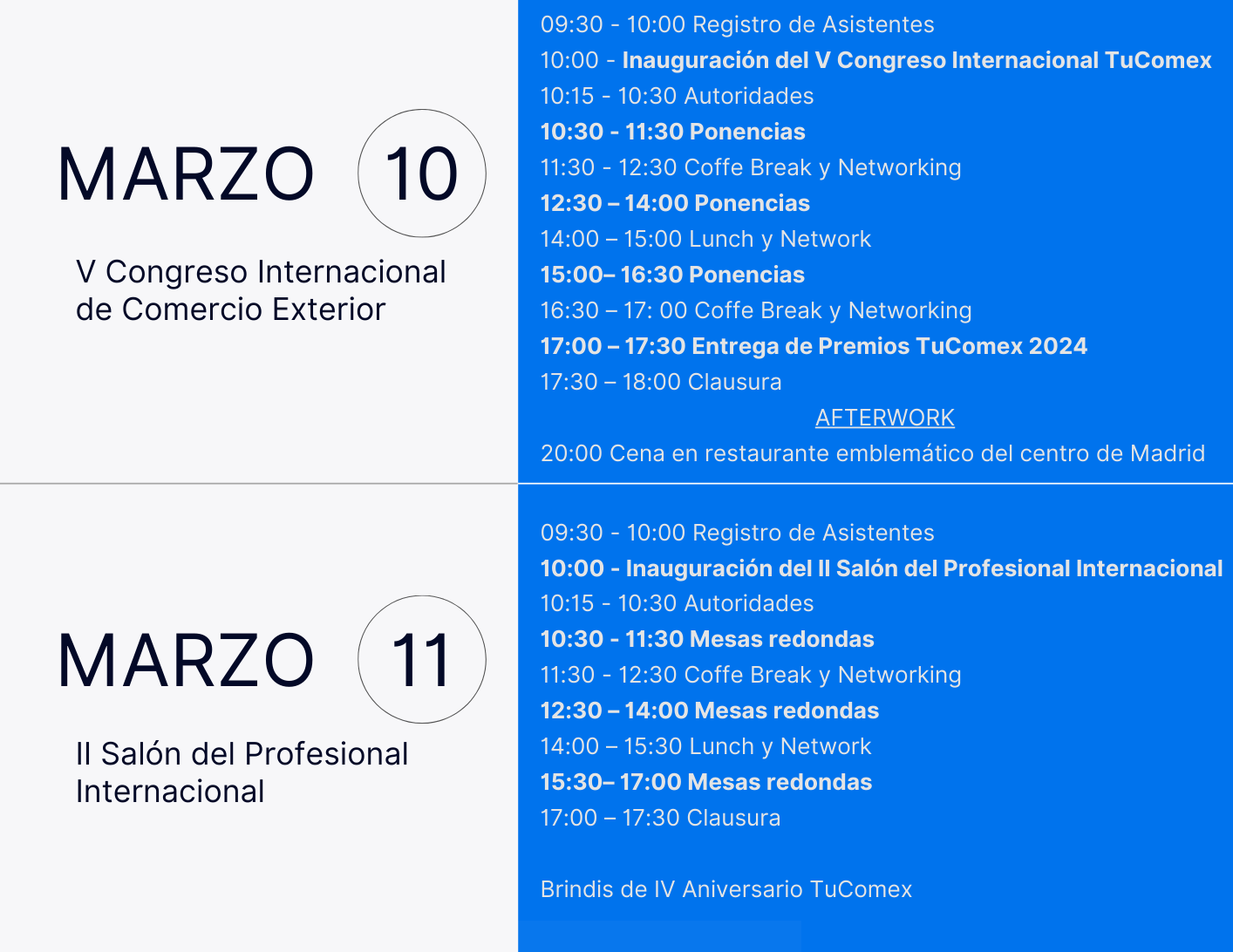 PROGRAMA GENERAL V CONGRESO INTERNACIONAL TUCOMEX (CONGRESO + SALÓN) PROGRAMA V CONGRESO INTERNACIONAL TUCOMEX (CONGRESO + SALÓN)